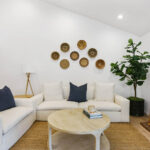 Living Room Cleaning in Vacation Property Rental at Coronado CA